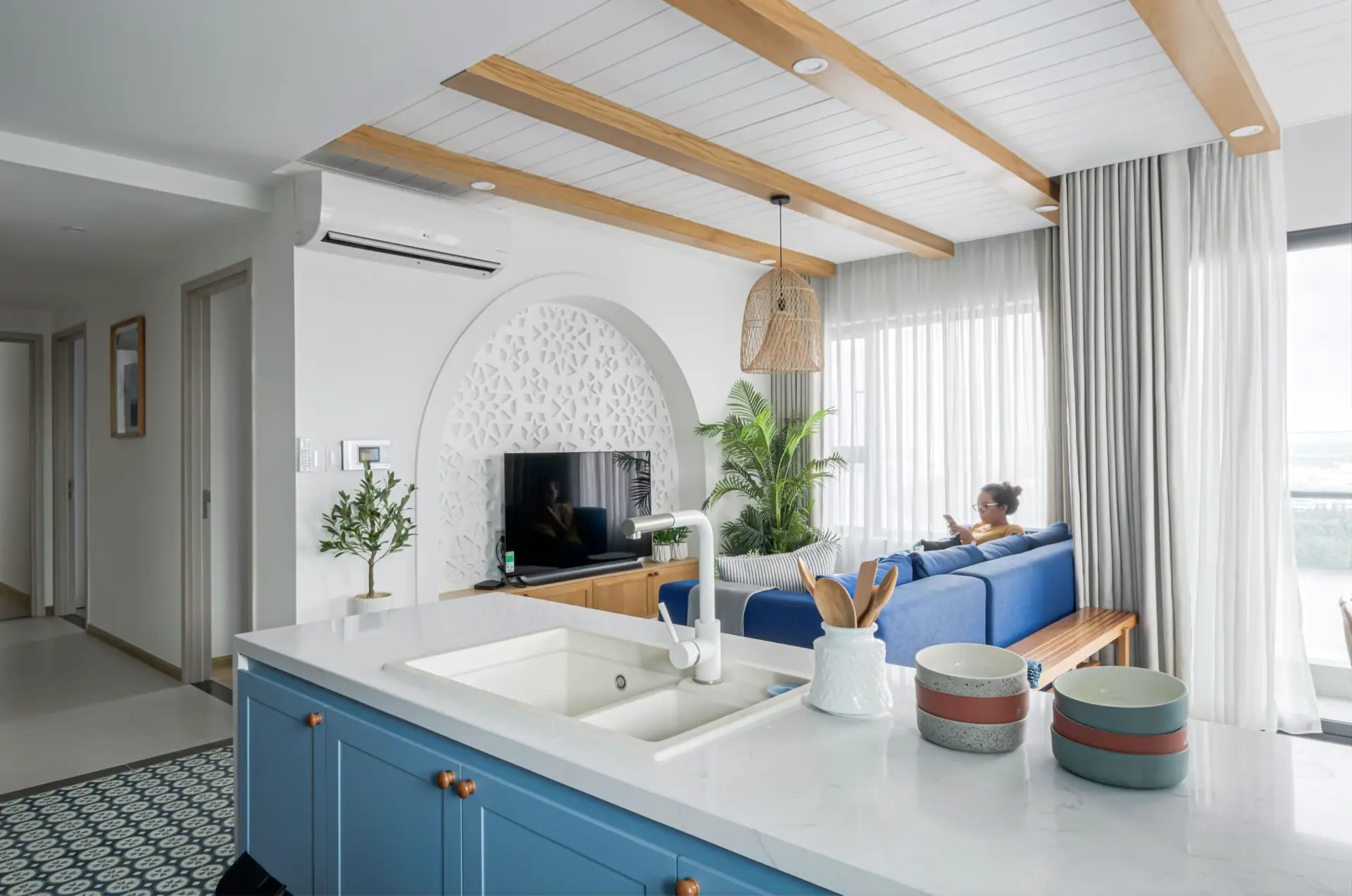 Căn hộ P-house Phong cách Địa Trung Hải